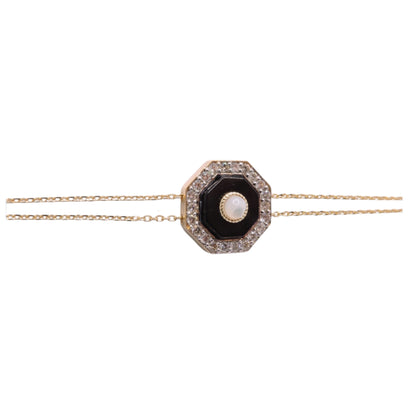 Octagon Onyx Bracelet
