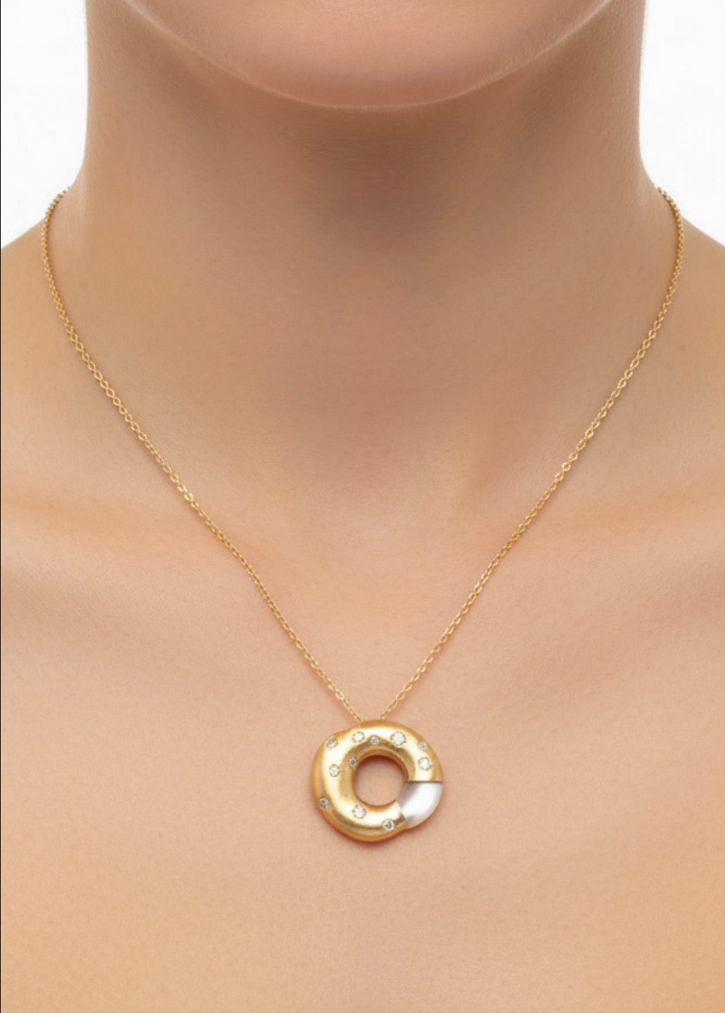 Circle of Life with Mother of Pearl Necklace