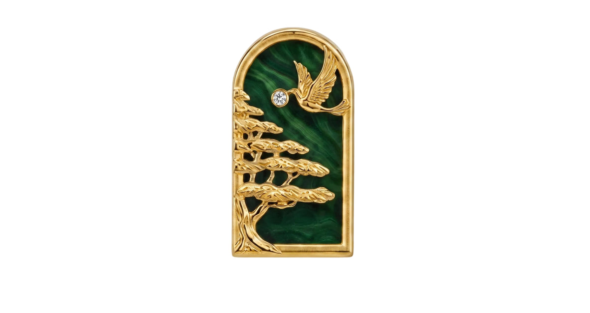 Cedar Tree with Dove Motif