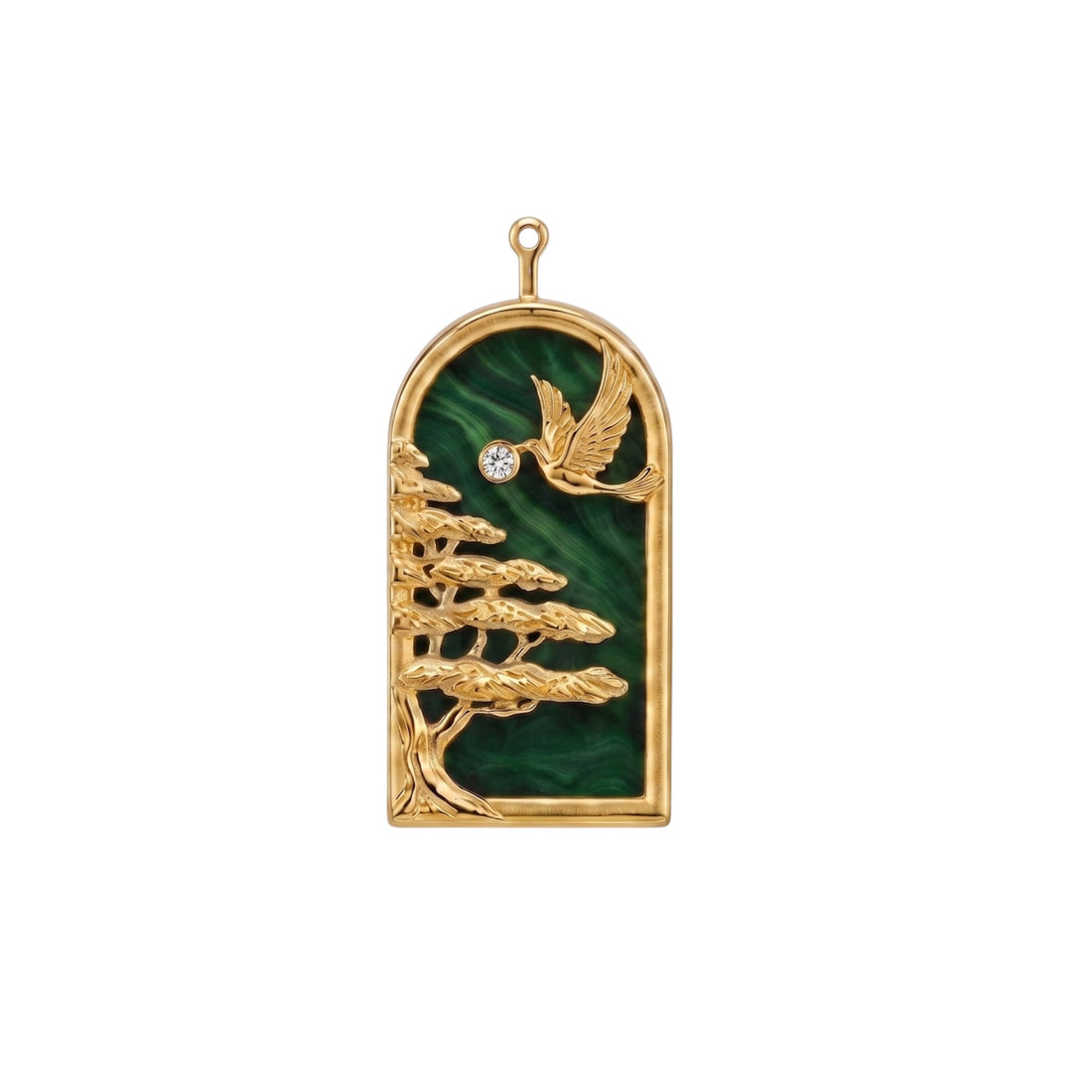 Cedar Tree with Dove Necklace