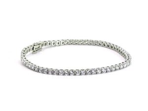 White Diamond Tennis Bracelet